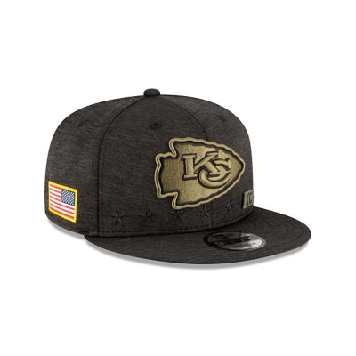 Kansas City Chiefs Gorra | New Era NFL Salute To Service 9fifty Snapback Cap Mexico - Negros